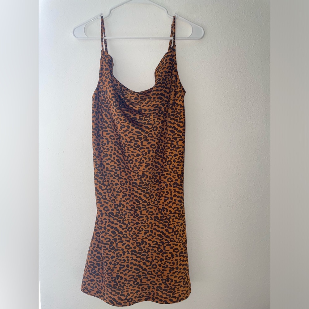 TWIIN cheetah print dress. size small.